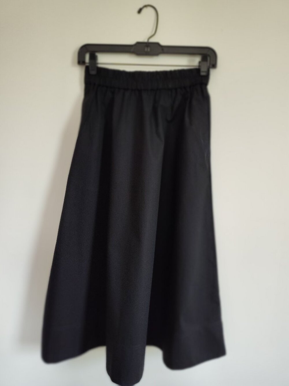 Madewell Black Flora Midi Skirt